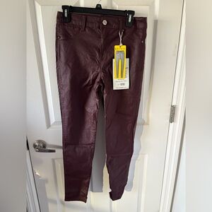 1822 Denim Faux Leather Jeans Style Pants Size 30